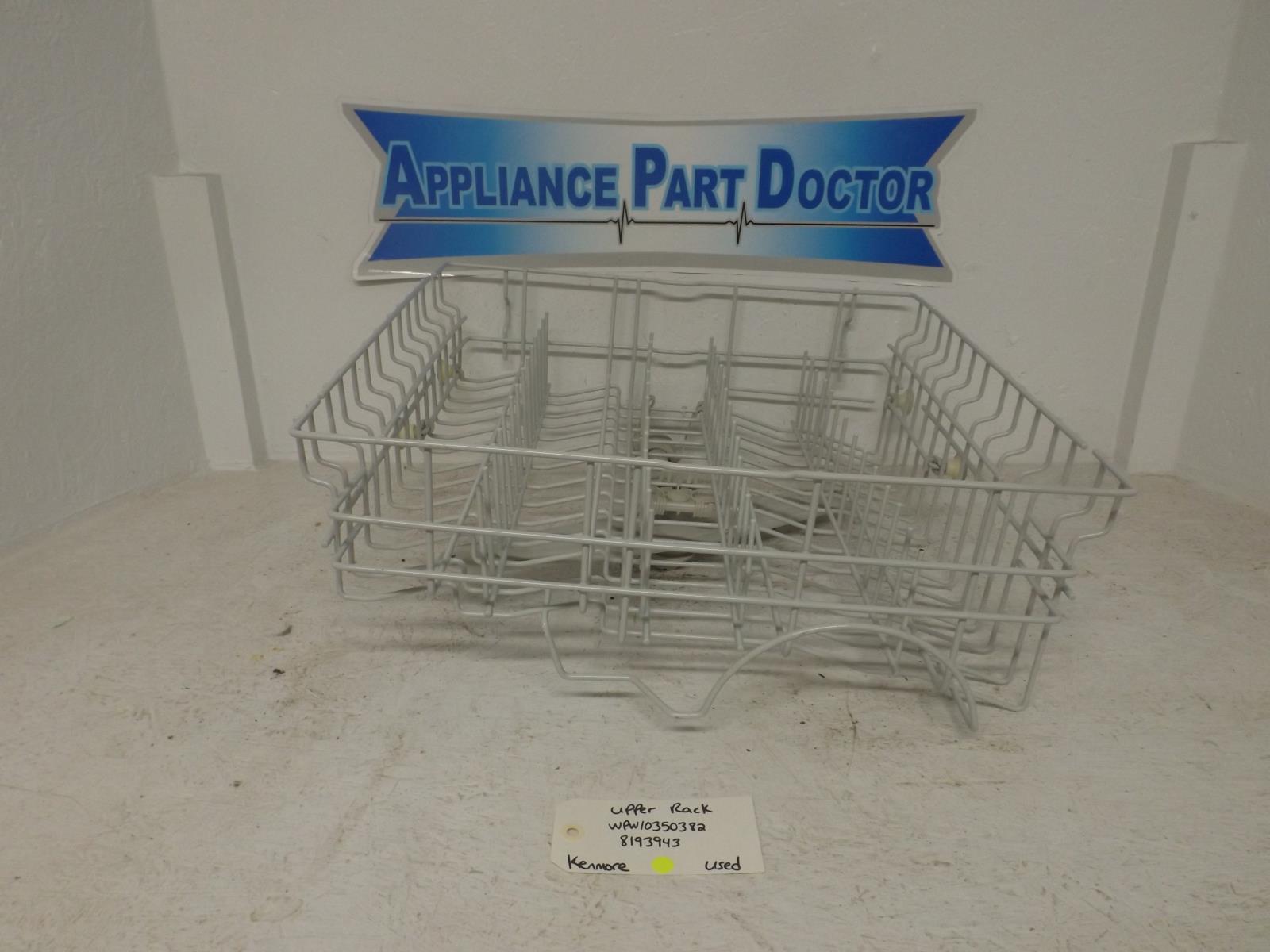 Kenmore Dishwasher WPW10350382 8193943 Upper Rack Used Kenmore Dishwasher WPW10350382 8193943 Upper Rack Used